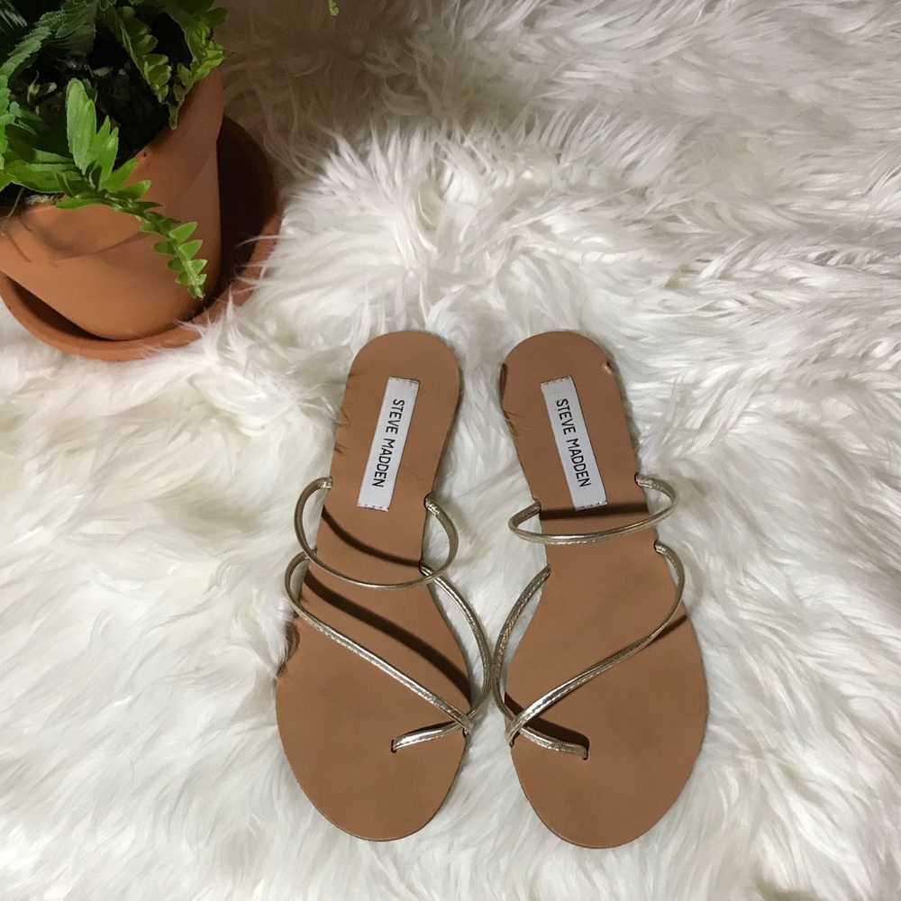 Steve Madden Wise gold strappy sandals